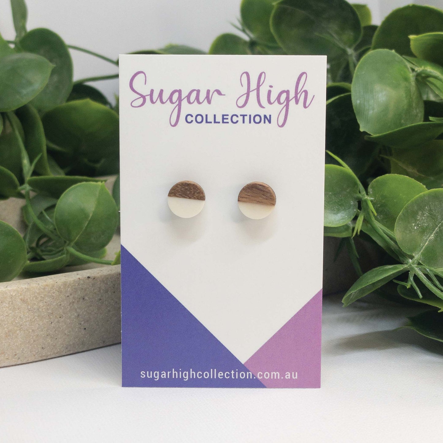 Wooden Stud Earrings