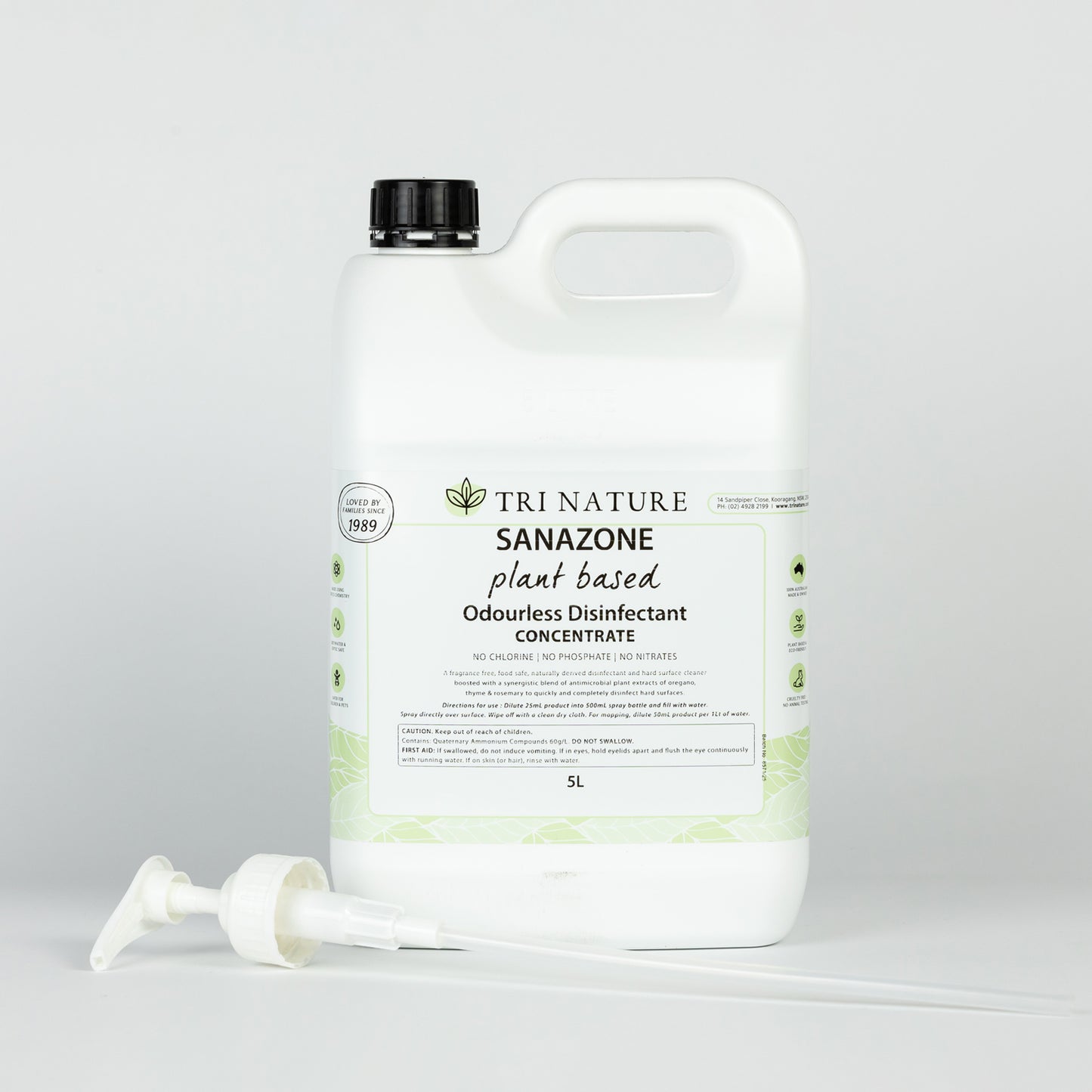 TRI NATURE Sanazone Disinfectant 'Lemon Myrtle'