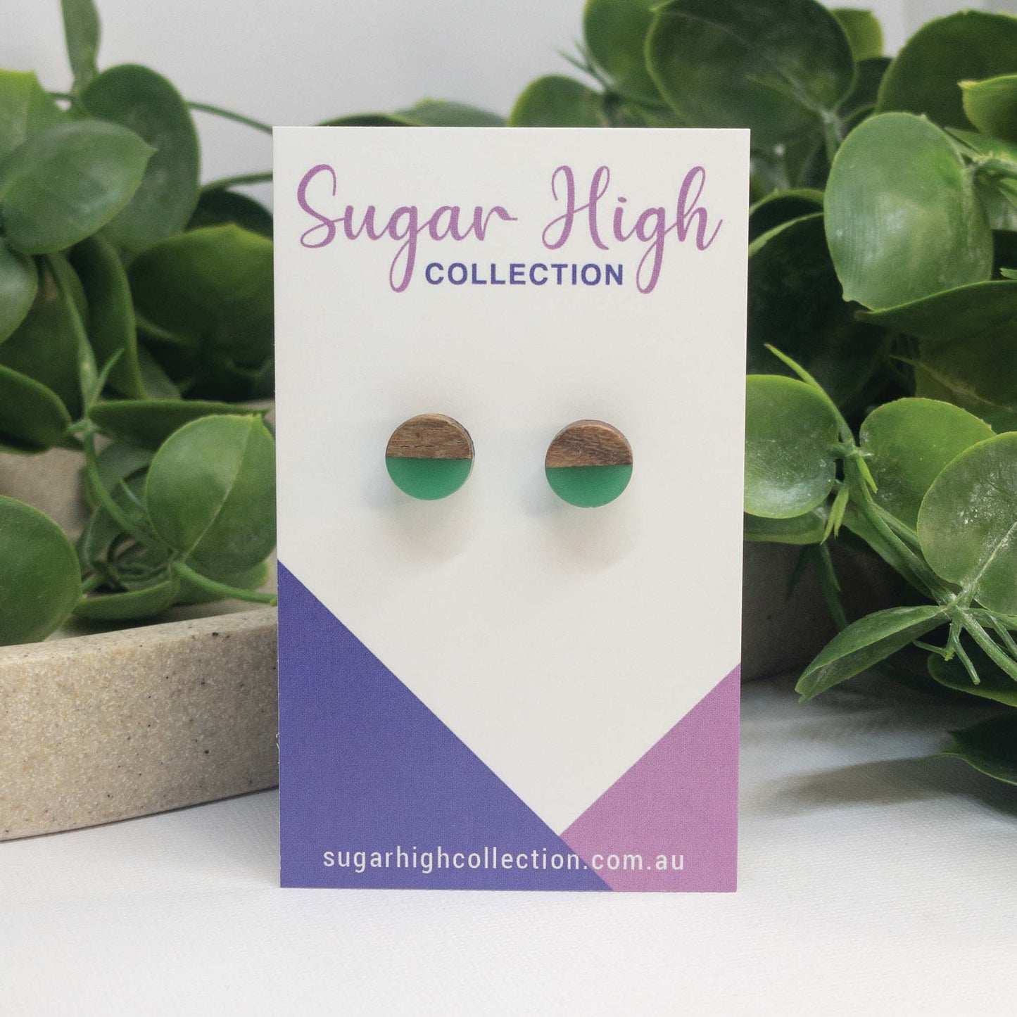 Wooden Stud Earrings