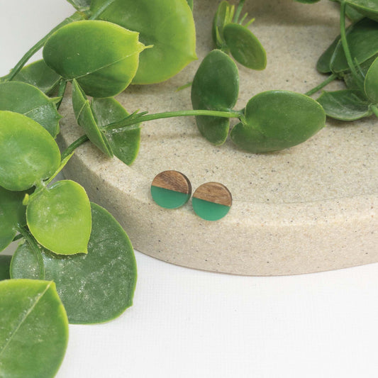 Wooden Stud Earrings