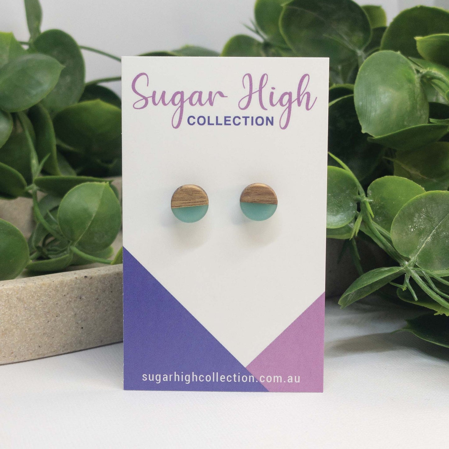 Wooden Stud Earrings