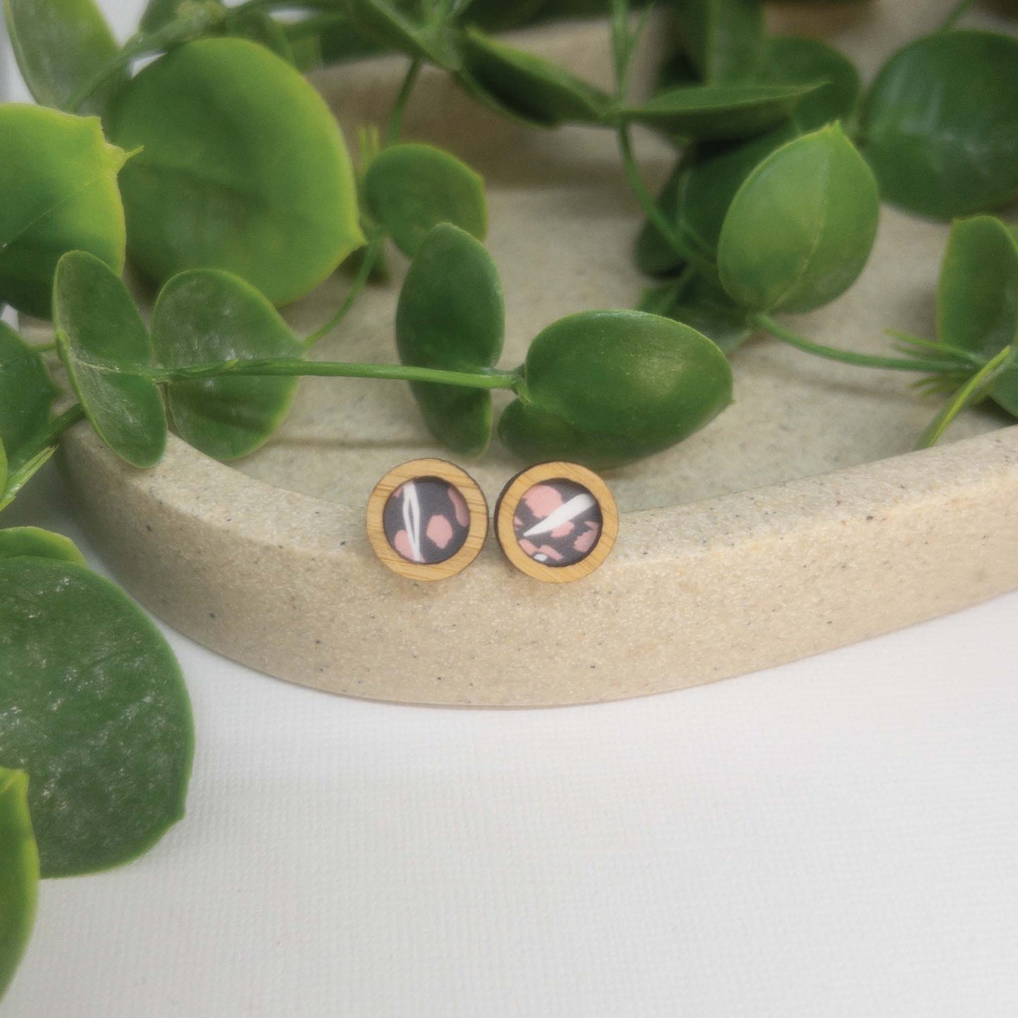 Wild & Free |  Wooden Statement Stud Earrings