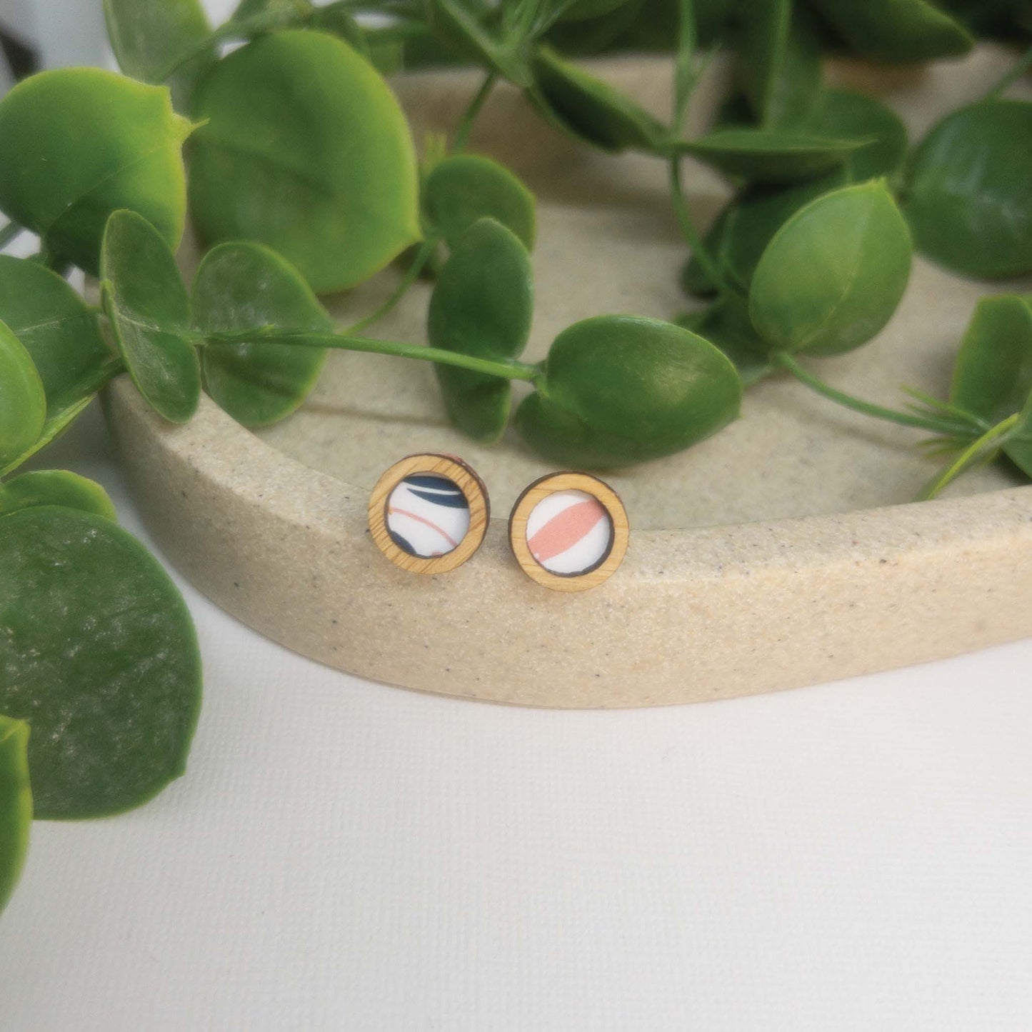 Blooms | Wooden Statement Stud Earrings