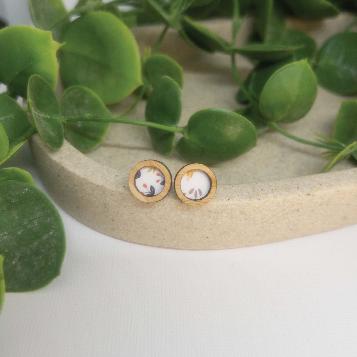 Secret Garden | Wooden Statement Stud Earrings