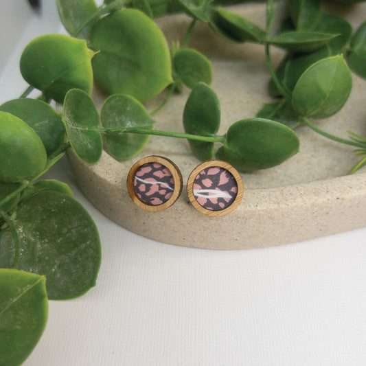 Wild & Free |  Wooden Statement Stud Earrings