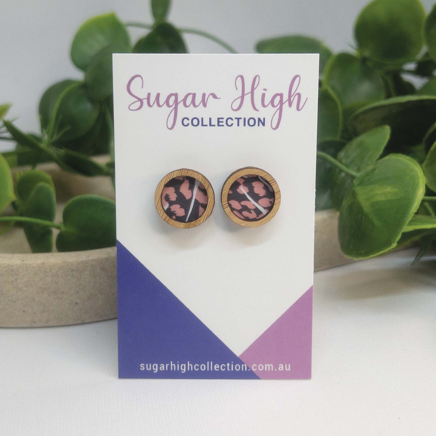 Wild & Free |  Wooden Statement Stud Earrings