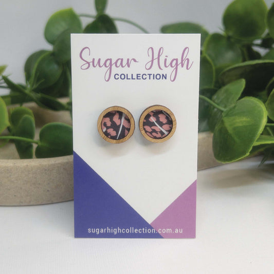 Wild & Free |  Wooden Statement Stud Earrings