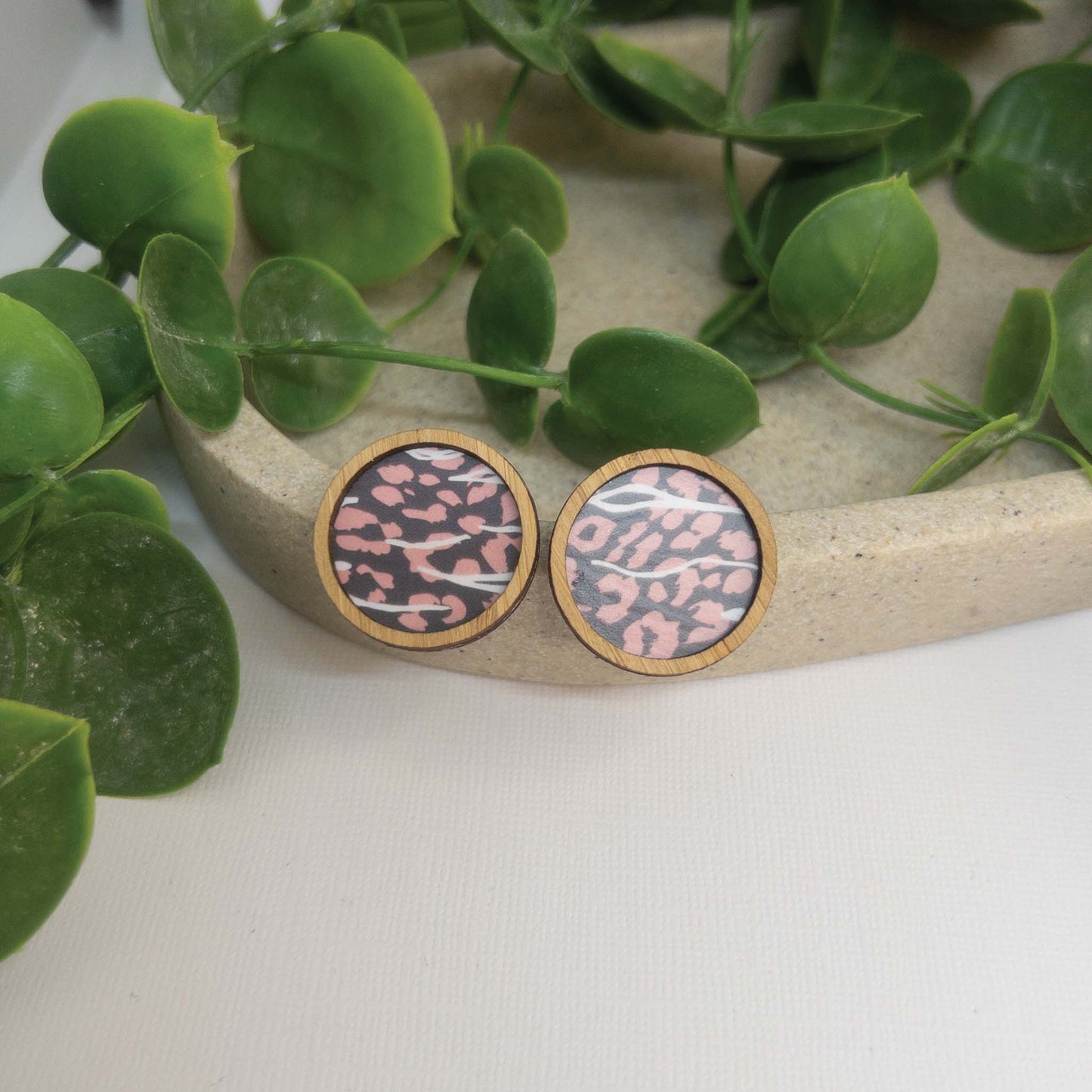 Wild & Free |  Wooden Statement Stud Earrings