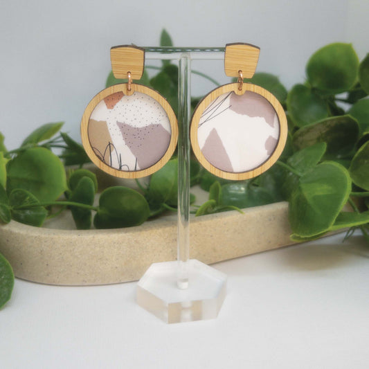 Urban Treasures | Wooden Statement Drop Earrings