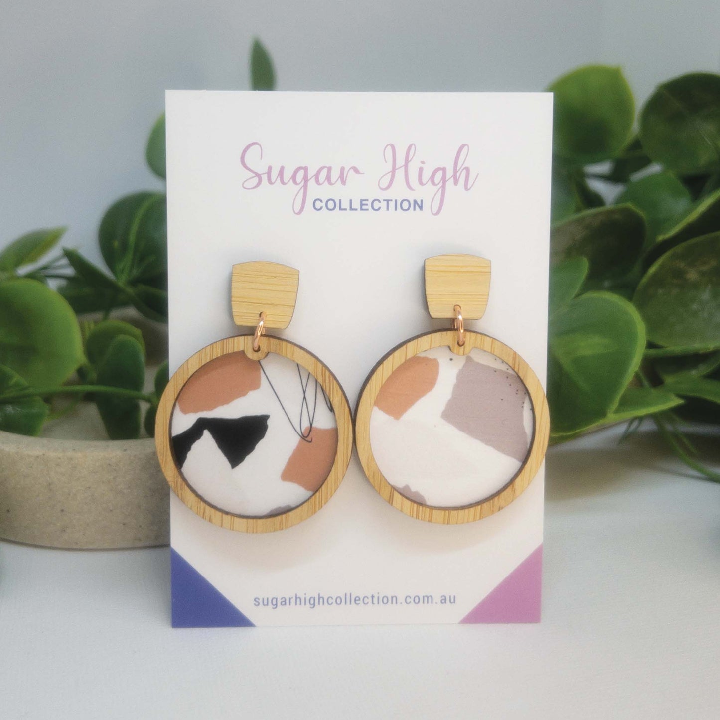 Urban Treasures | Wooden Statement Stud Earrings