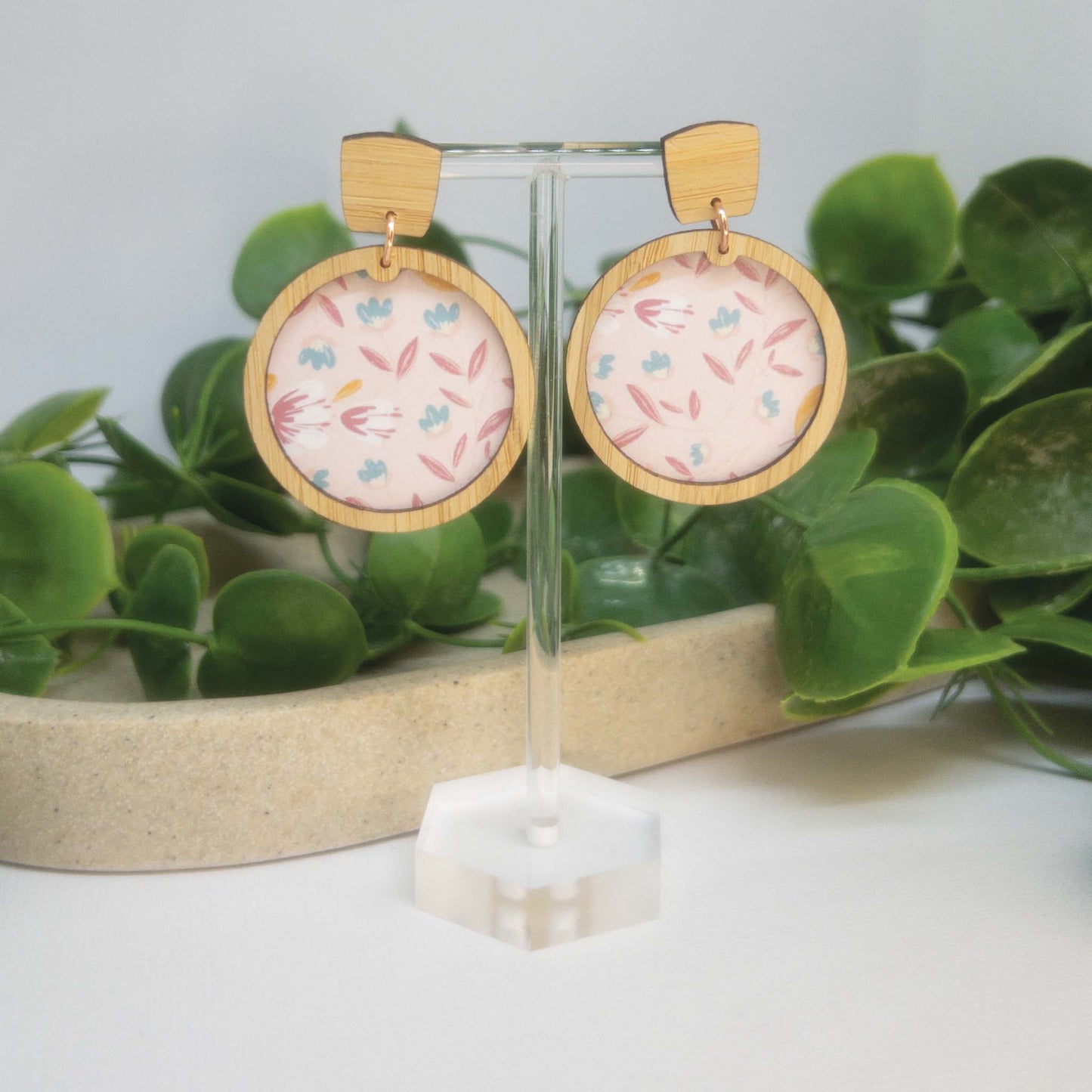 Rapunzel | Wooden Statement Stud Earrings