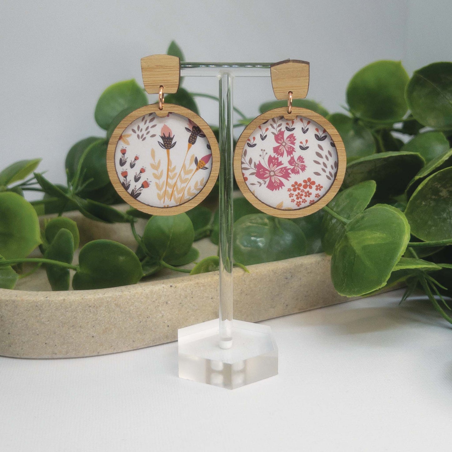 Secret Garden | Wooden Statement Stud Earrings