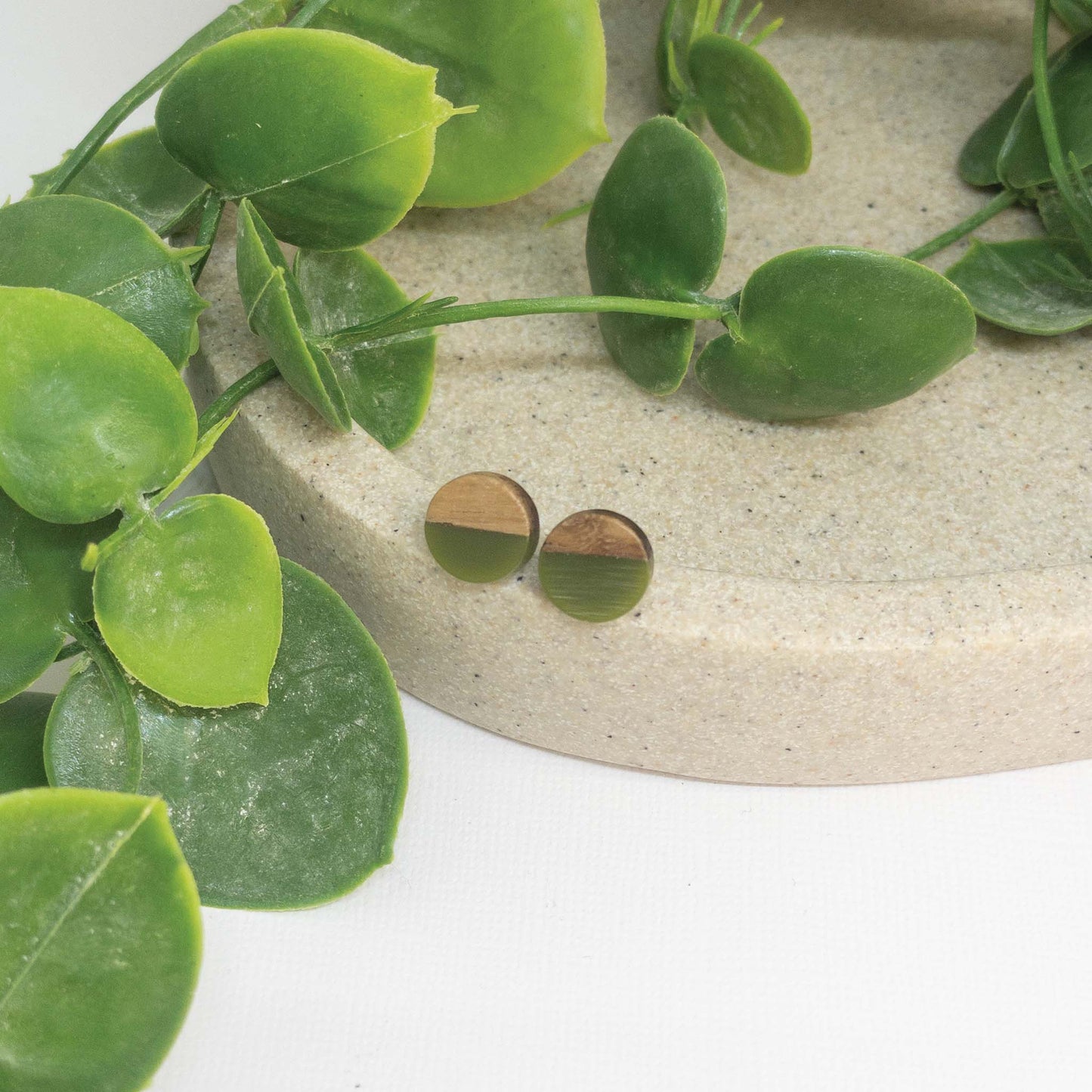 Wooden Stud Earrings