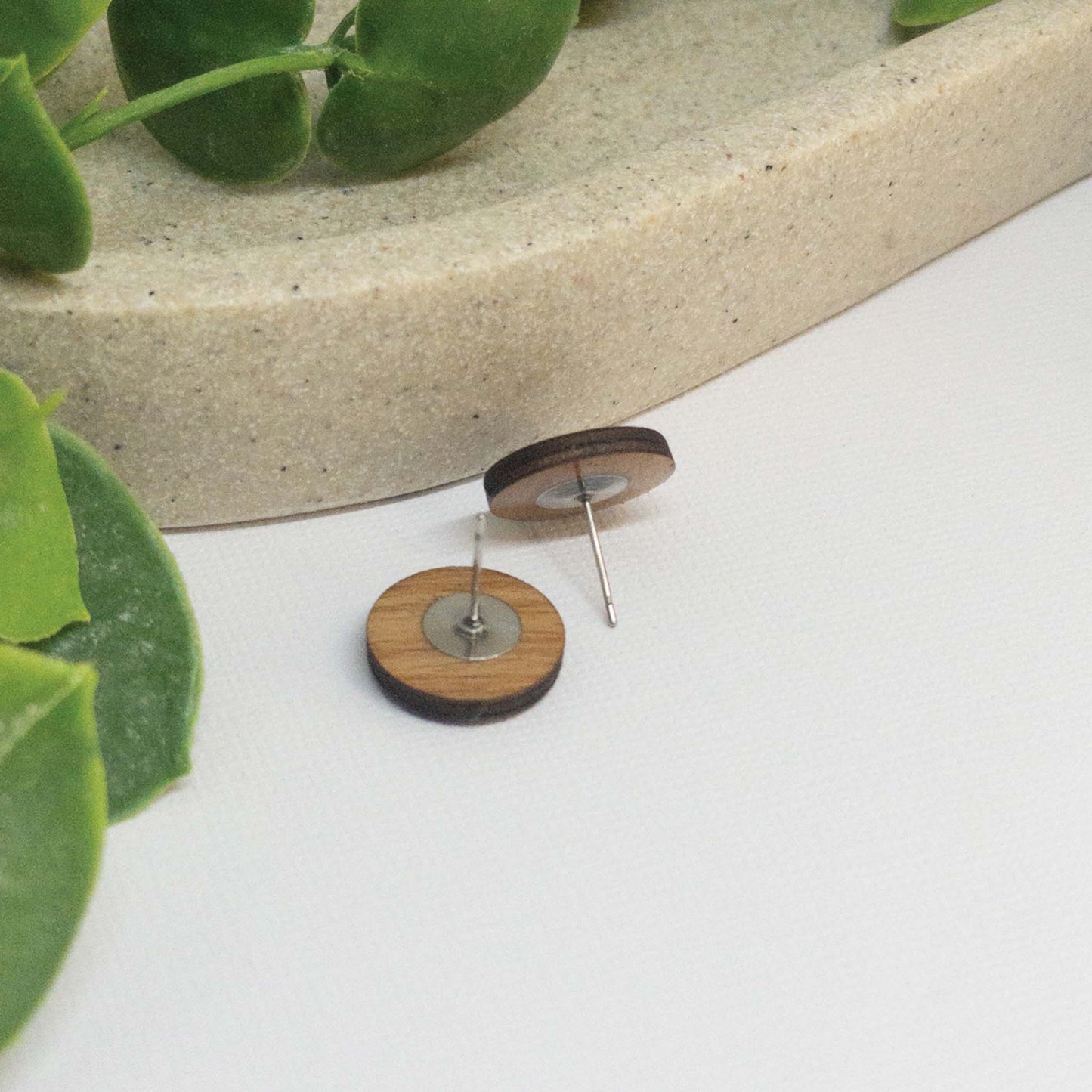 Summer Fling | Wooden Statement Stud Earrings