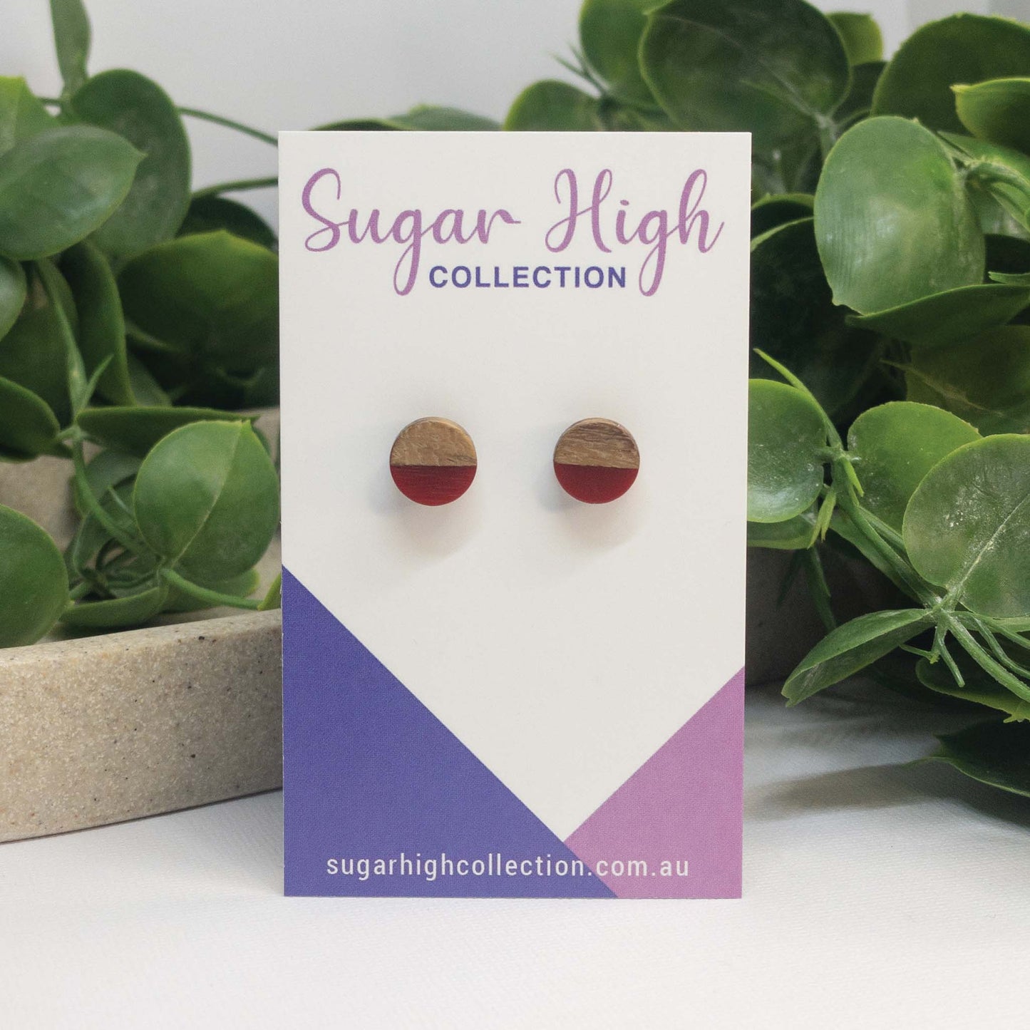 Wooden Stud Earrings