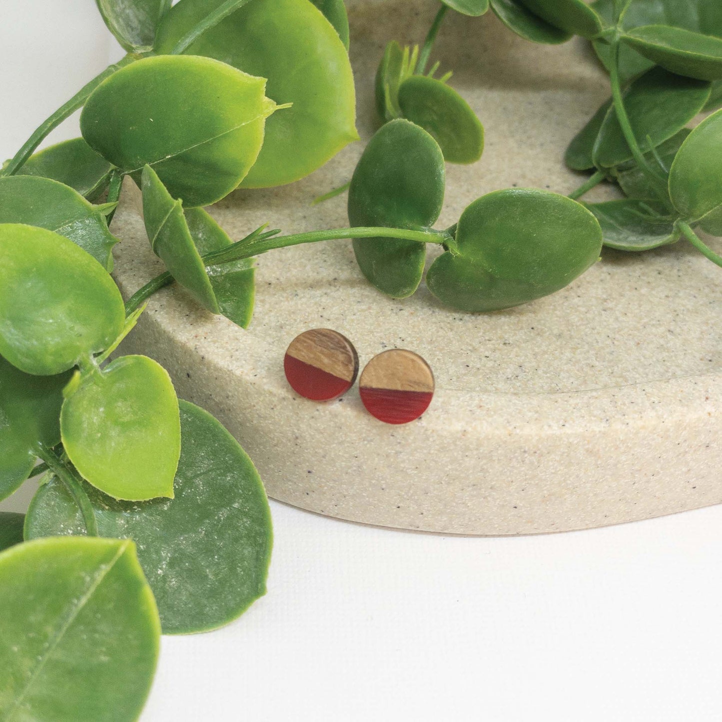 Wooden Stud Earrings
