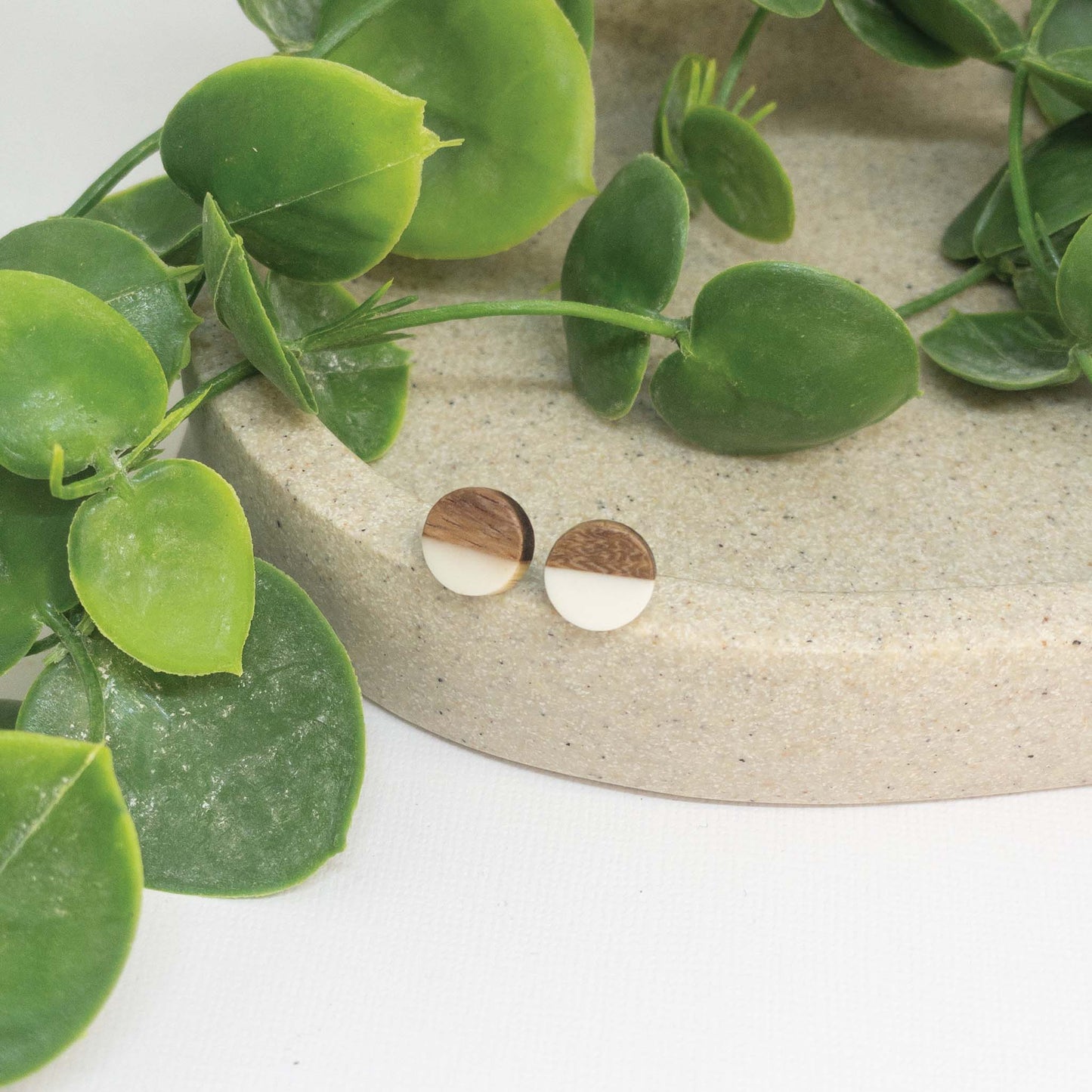Wooden Stud Earrings